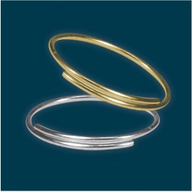 Resim Kristal Octagon ve Toptaş Avize Taşı Metal Halkası Sarı 50 Adet 