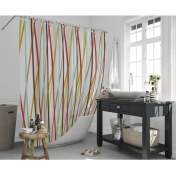 Resim Zethome Jackline Banyo Duş Perdesi 6710 Çift Kanat 240X200 