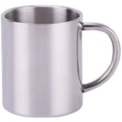Resim Çift duvarlı paslanmaz çelik kahve fincanı, 300ml taşınabilir seyahat kahve fincanı, çift süt çay fincanı, ofis su bardağı 