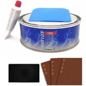 Resim Orbay Fiber Elyaf Macun 500 gr Set + 3 Adet Zımpara ve 1 Adet Macun Çeliği. 