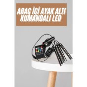 Resim 12'li Şerit LED Işık Rgb Sese ve Müziğe Duyarlı Araç Içi Ayak Altı 