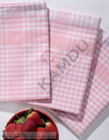 Resim 2 Adet Pöti Kareli Kurulama Bezi, 50x70 Cm Karışık Renk, Beslenme Örtüsü Çok Renkli 