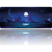 Resim HELİXSUN Mouse Pad Büyük Boy Gaming Oyuncu Xl 70x30 Cm Moonlight 