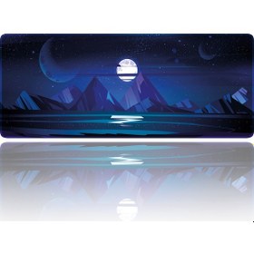 Resim HELİXSUN Mouse Pad Büyük Boy Gaming Oyuncu Xl 70x30 Cm Moonlight 