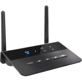 Resim Gplus B2 Bluetooth 5.0 80 Metre Kablosuz Çift Antenli Taşınabilir Ses Aktarım Cihazı Wireless Audio Transmitter Receiver 