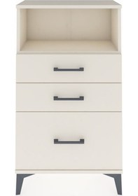 Resim Arges Komodin Tek Raflı 3 Çekmeceli 60x30x106 Aytaşı-aytaşı Aytaşı 