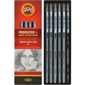Resim Koh-I Noor Progresso Ağaçsız Grafit Füzen Kalem 6'lı Set 