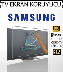 Resim TVSAFENOW Samsung 65'' Inç 165 Ekran Televizyonlar Için Uyumlu Tv Ekran Koruyucu 