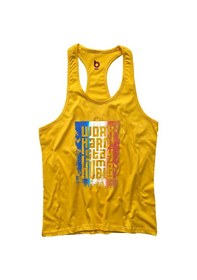 Resim Bluu Hmblefr Fitness Gym Tank Top Sporcu Atleti (532942273) Sarı 