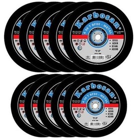 Resim Karbosan 115x3.0x22.23 Metal Kesme Taşı 10 Adet 