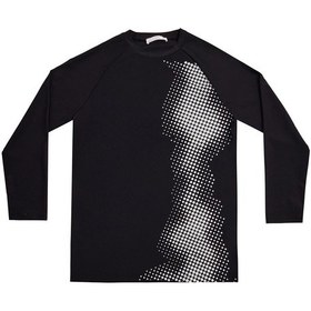 Resim Uv Korumalı Genç Uzun Kollu Tek Üst Mayo Erkek Çocuk Tshirt 5317 Siyah Siyah 