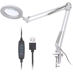 Resim Hallow 64 Led'li Büyüteç Kelepçe Klipsli Işık 8x Büyütme 