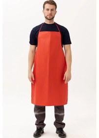 Resim Yucca Long Önlük Ayarlanabilir Askılı, Dayanıklı Ve Şık Mutfak Önlüğü Kırmızı 