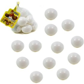 Resim Oyuncak Yumurta Fileli 12 Adet 6 Cm Beyaz Boyanabilir 