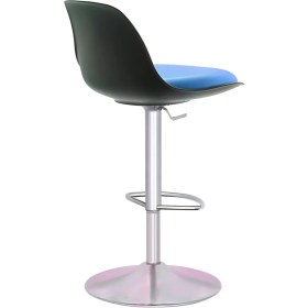 Resim Boombar Nadya Bar Sandalyesi - Mavi Deri - 9537S0119 