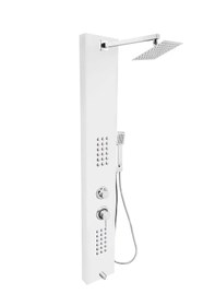 Resim Aurel Lena Beyaz Victoria Masajlı Duş Sistemi Beyaz 