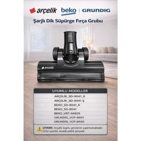 Resim Arçelik SD-9041 Şarjlı Dik Süpürge (TURUNCU-28 8V Li-Ion) - Fırça GRUBU-9178020174 