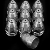 Resim Tenfowee P80 Plazma Torç Uç Parçaları Seti - 25 Adet: Koruyucu Kupa, Elektrot Ve Nozel - Bakır Ve Seramik Malzeme İle 80-100a Akımda Kullanım 