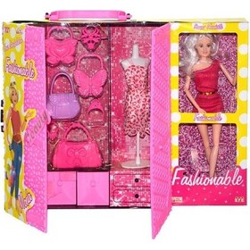 Resim Fashionable Moda Gardırop Ve Sonsuz Hareketli Bebek 