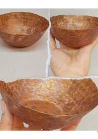 Resim Dekoratif Otantik El Yapımı Bakır Kase Orta Boy 