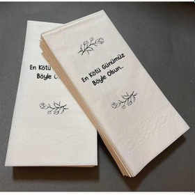 Resim Konuşan Peçete, 100 Ad. 33*33. 2 Kat Lüks Eksta Kaliteli (484059126) 