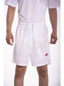 Resim Lotto Şort Erkek Beyaz\u002Fkırmızı-Lucca Short Pl 