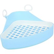 Resim Suntek Üçgen Lazımlık Eğitmen Tuvalet Köşe Çöp Mavi 