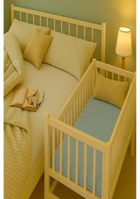 Resim 2 Adet 70 X 120 X 20 Cm Anne Yanı Lastikli Penye Kumaş Bebek Çarşafı 