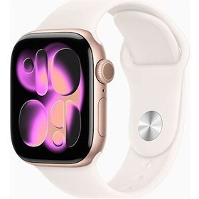 Resim Apple Watch Series 11 MEU44TU/A GPS 42 MM Akıllı Saat M-L Bulut Pembemsi Spor Kordon (Apple Türkiye Garantili) 