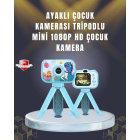Resim 2 Inç Ekranlı Çocuk Kamerası - Çizgi Film Efektli ve Müzik Çalar Özellikli 
