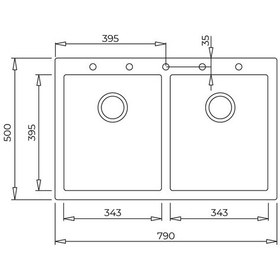 Resim Teka Forsquare 790 Tg Çift Hazneli Tegranite+ Eviye - Siyah - 115260014 