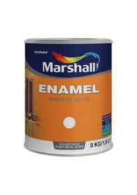 Resim Marshall Enamel Ahşap Metal Astarı Beyaz 3kg/1,9l 