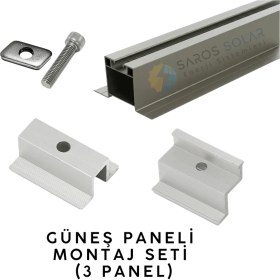 Resim Ycs Güneş Paneli Montaj Seti (3 Panel) 