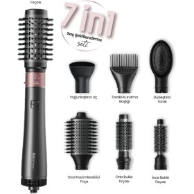 Resim Relux AS8700 Glowair 7in1 Saç Şekillendirme Seti 