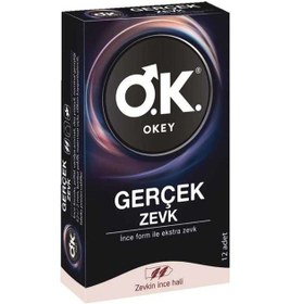 Resim Okey Gerçek Zevk Prezervatif 12'li 