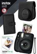Resim Fujifilm Instax Mini 11 Siyah Fotoğraf Makinesi Ve Hediye Seti 2 