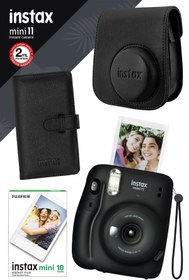 Resim Fujifilm Instax Mini 11 Siyah Fotoğraf Makinesi Ve Hediye Seti 2 