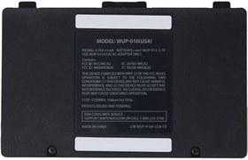 Resim OEM Black Gamepad Battery Cover Replacement Lid door Kit Compatible With Wii U GamePad 