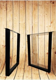 Resim İlgitrafik Masa Ayağı Kütük Bahçe Mobilya Ayakları Metal Masa Ayak 50X75 Cm (436787750) 