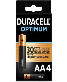Resim Duracell Optimum Alkalin Aa Kalem Pil 4'lü Paket 