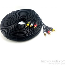 Resim 3Rca 3Rca Görüntü Ve Ses Kablosu Gold 20 Metre 