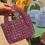 Resim 500 adet Canlı Akrilik Boncuklar, 8mm Şeffaf Köşeli Boncuklar Mor & Pembe Renklerde - DIY El İşleri, Kalem Tutucular, Mendil Kutuları & Şık Çantalar için İdeal, Takı Yapımı için Aralayıcı Boncuklar 