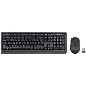Resim A4 Tech Fg1010 Gri F Mm 2.4g Kablosuz Klavye Mouse Set 