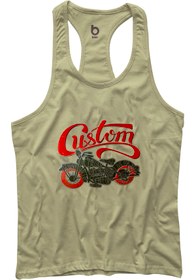 Resim BLUU Chopper Fitness Gym Tank Top Sporcu Atleti 