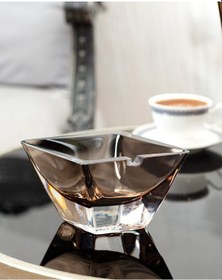 Resim Madame Coco Le Mans El Yapımı Cam Küllük 1kkulk0007 Küllük-Kahverengi 