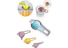 Resim 3 Lü Yumurta Ayırıcı & Çay Süzgeci & Mini Huni 