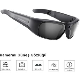 Resim OhO sunshine 628 4K Ultra HD Kameralı Akıllı Güneş Gözlüğü - 128GB Hafıza, TR90 Esnek Çerçeve, UV Korumalı 