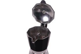 Resim Feyza Design 240 ml Siyah Alüminyum Espresso Kahve Makinesi, Şık ve Hafif Tasarım 