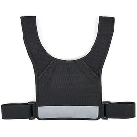 Resim Fortunelane Siyah Ergo Tasarım Spor Göğüs Çantası - Koşu, Bisiklet, Dağa Tırmanma İçin Su Geçirmez Çift Cepli Siyah 