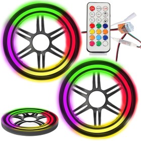 Resim Poke Pixel Ledli 10cm Hoparlör Midrange Kapak 2 Adet Pk-6080 